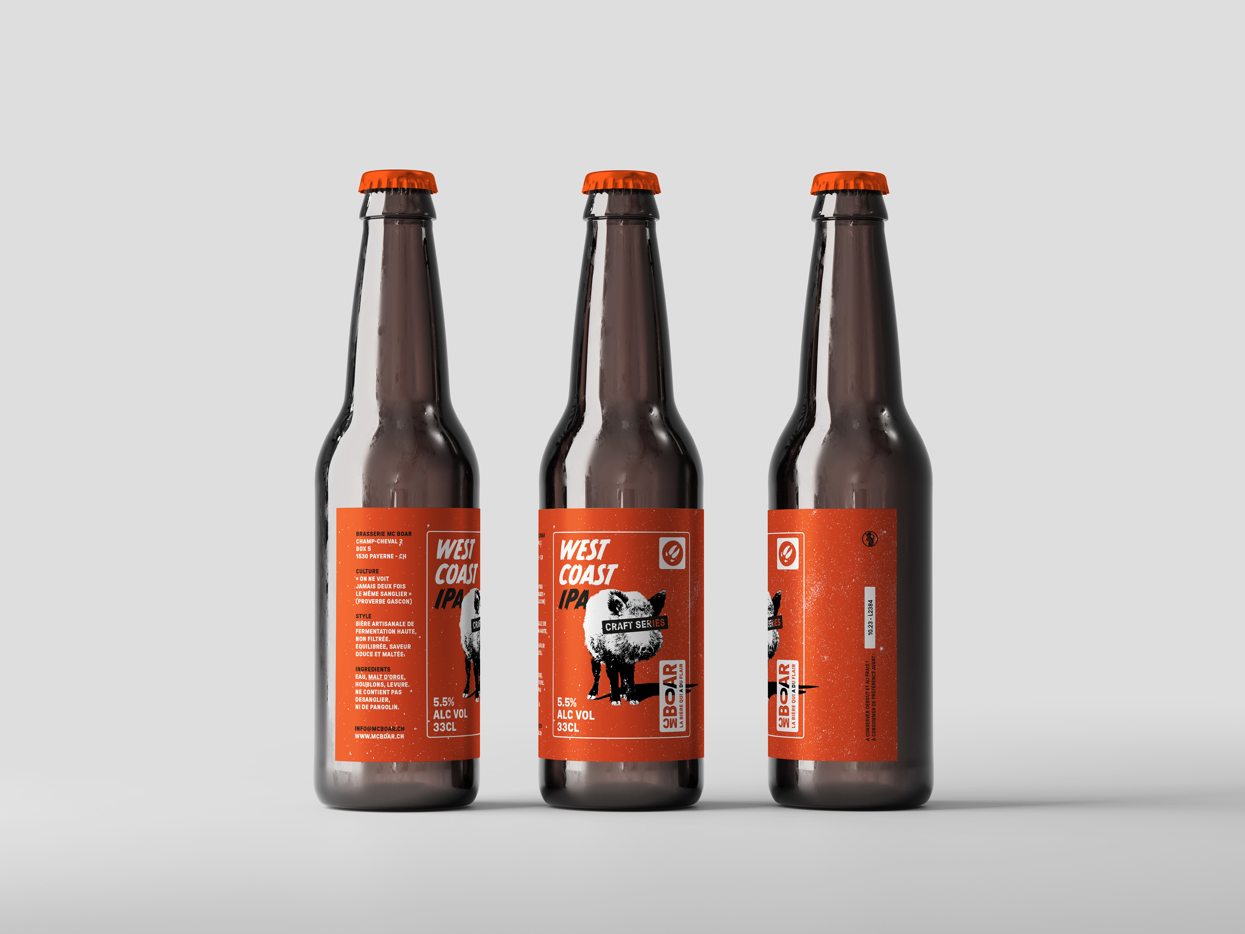 Bière Mc Boar, la West Coast IPA.