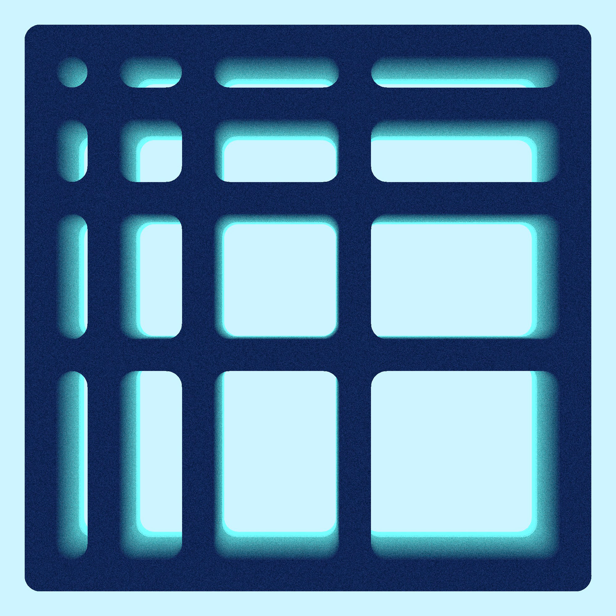 Composistion graphique avec des dégradés de formes